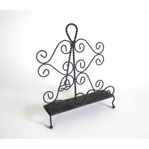 Porte-livres de cuisine classique décoratif, finition rustique, en fil de fer, motif coq - Product Image 5