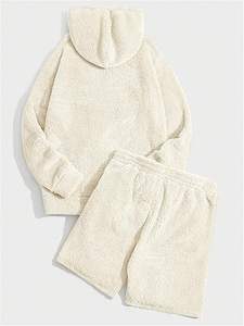 Ensemble de survêtement 2 pièces pour homme en molleton doux avec sweat à capuche et short - Product Image 6