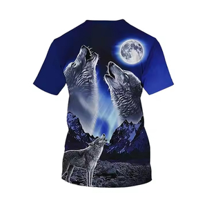 T-shirt pour homme en coton 100% de qualité supérieure, imprimé par sublimation, taille plus, vêtements décontractés, imprimé numériquement - Product Image 1