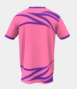 Men's White <b>Purple</b> Color Blocked Raglan Sleeve Sporty <b>T</b>-<b>Shirt</b> O-Neck Quick Dry Regular Fit Sublimation Print - Product Image 5