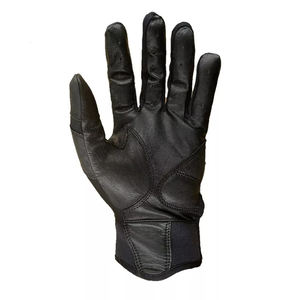 Gants de frappe de baseball de qualité supérieure en cuir véritable, paume rembourrée antidérapante, fermeture auto-agrippante, gants d'entraînement pour adultes, impression personnalisée - Product Image 2