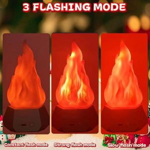 2 bougies LED sans flamme, rechargeables par USB, effet de flamme réaliste 3D, pour la décoration de la maison, du jardin et du camping - Product Image 6