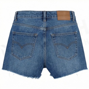 Plus Size Women Vintage Straight <b>Denim</b> Shorts High Waist <b>Stretch</b> Ripped Casual Fashion Summer Outdoor Street Style Pants - Product Image 2