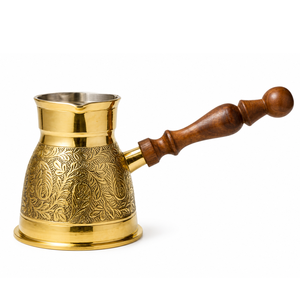 Lining Designed Brass Finish Turkish Greek Arabic <b>Coffee</b> Pot Stovetop <b>Coffee</b> Maker Cezve Ibrik Briki <b>Coffee</b> Pot - Product Image 4
