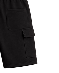 Pantalones Cortos Cargo para Hombre, Color Negro y Marrón, Cintura Elástica con Cordón, Estilo Casual Urbano, Múltiples Bolsillos, Pantalones Cortos de Verano, Logotipo Personalizado, Fabricante OEM - Product Image 6