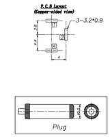 Connecteur de prise d'alimentation CC BSUN Custom DC00250 3PIN 5.7mm