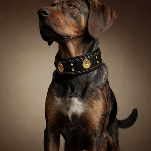 Luxury Leather <b>Braided</b> Dogs pet Collars providing comfort strength and fashionable everyday wear for sale in low price - Product Image 3