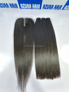 En gros Frontal/Closure Cheveux Humains Remy Naturels Lisses Baguette Double Trame Faite à la Machine du Vietnam - Product Image 4