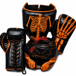 Guantes de Boxeo Profesionales Personalizados con Diseño Impreso Completo, Fabricados en Fábrica, Guantes de Boxeo para Adultos con Protección para Cabeza y Zona Íntima - Product Image 5