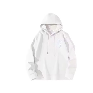 Sweat à capuche tendance personnalisé par le fabricant, sans cordon, avec broderie de patch épais, effet délavé à l'acide et vieilli, 100% Coton - Product Image 3