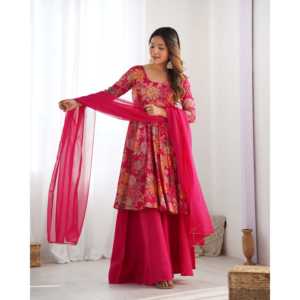 ชุดเสื้อท่อนบนและล่างสำหรับงานปาร์ตี้นักออกแบบที่มีขนาด dupatta XS ที่สวยงาม - Product Image 1