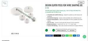 Juego de Sujetadores Delrin Super Pegs, Accesorios para Moldear Alambre, Herramientas de Joyería, Herramientas para Hacer Joyas |   N.º de artículo GS-114k - Product Image 3