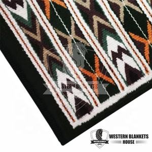 แผ่นอานผ้าสักหลาดขนแกะ100% ใหม่ผ้าคอตตอนโพลีคอตตอนสำหรับการแต่งกายในฟาร์มสไตล์การขี่ม้าแบบตะวันตกของอังกฤษหรูหรา - Product Image 5