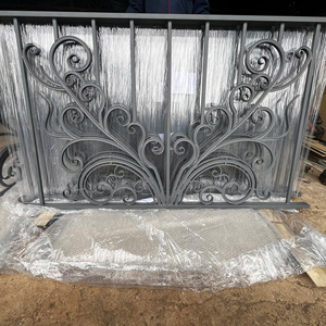 Decorative Wrought Iron Railing Balcony System Custom Iron Balcony Railing for Residential Commercial Building Projects - Product Image 3
