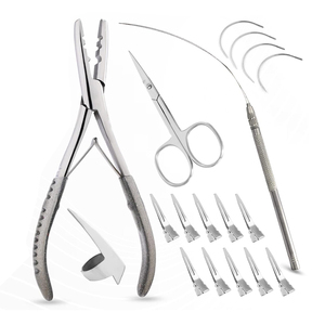 Customized <b>Hair</b> Extension <b>Accessory</b> Kit Micro link Removal Opener Pulling Loop Scissor Steel Beads Multi Shape Clips Heavy Duty - Product Image 1