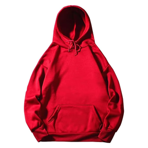 Hoodie d'hiver unisexe personnalisé en maille ample, en molleton de coton et bambou, avec cordon de serrage réglable et poche, style décontracté - Product Image 5