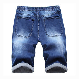 2026 New Arrival High Quality 100% Cotton Casual <b>Jeans</b> Design Washed Blue Ripped Denim Shorts for <b>Men</b> OEM Serviced Denim Shorts - Product Image 5