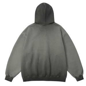 Sudadera con Capucha Urbana para Hombre, Diseño Degradado con Estampado de Grafiti, Sudadera Holgada con Capucha, Logotipo Personalizado OEM ODM - Product Image 3