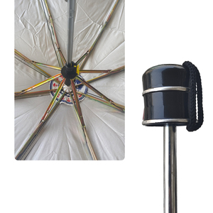 Venus Black 3 Fold <b>Umbrella</b> Compact Lightweight Travel Rain <b>Umbrella</b> for Men and Women with Strong Wind Resistant Frame - Product Image 4
