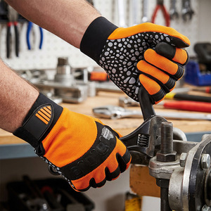 Guantes Mecánicos Amara de Alta Calidad para Trabajo Pesado, Guantes de Seguridad Industrial Reforzados con Cuero Sintético Anti-Impacto - Product Image 4