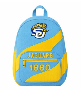 Mochila Universitaria de Dos Tonos, Ecológica, Informal, de Cuero Sintético, con Diseño a Cuadros, Resistente, de la Universidad de North Carolina A&T, Venta al Por Mayor - Product Image 1