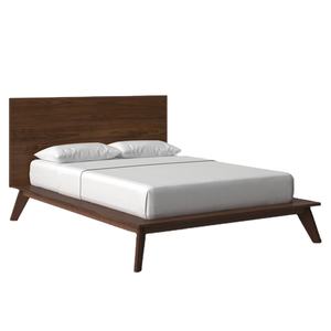 Flora Contemporary King Bed Frame Diseño moderno de madera maciza de teca de alta calidad para uso en el dormitorio del hogar - Product Image 1
