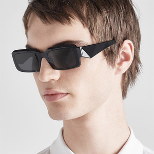 Lunettes de soleil rectangulaires personnalisées à la mode, petites montures, anti-UV, polyvalentes pour femmes - Product Image 3