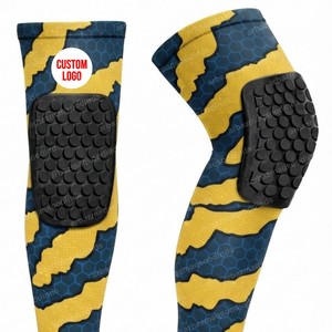 Breathable Spandex Nylon Thin Sports Knee Pads Built-in <b>Spring</b> Support Structure Adjustable <b>Compression</b> Wrap for Volleyball - Product Image 4