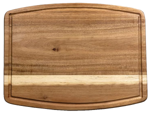 Planche à découper rectangulaire en bois d'acacia durable de 2,0 cm d'épaisseur avec rainure pour jus, pour petit-déjeuner/collation, compatible lave-vaisselle, stock local USA - Product Image 3