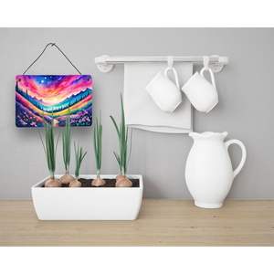 New Multicolor Phlox Wall Door <b>Hanging</b> Prints Aluminum Metal Sign <b>for</b> Kitchen <b>Bar</b> Bathroom <b>Home</b> Decor 8HX12W - Product Image 3