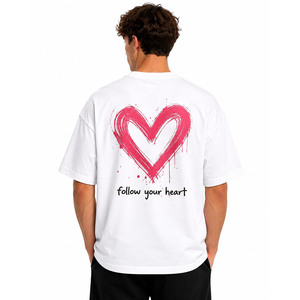 เสื้อยืดโอเวอร์ไซส์ คอโอ แขนสั้น ทรงหลวม พรีเมียม ผลิตจากผ้าฝ้าย 100% เป็นมิตรต่อสิ่งแวดล้อม ใส่ได้ทั้งชายและหญิง สไตล์ลำลอง รับผลิตแบบ OEM ODM - Product Image 2