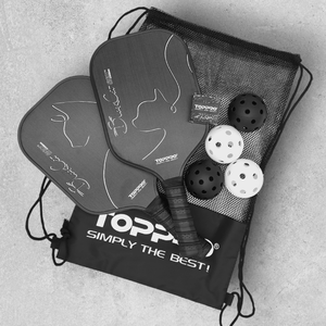 Rackets-16mm de pickleball en carbone TOPPRO T7024 populaire poignée en PU souple épaisse avec embout en cristal - Product Image 6