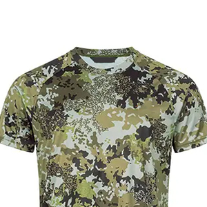 T-shirts de chasse d'été respirants camouflage à manches courtes en tricot, impression numérique personnalisée, coupe régulière, légers et respirants - Product Image 3