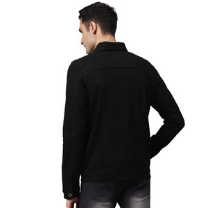 Veste en jean en coton tendance pour l'hiver, fabriquée en usine, nouvelle collection, veste en jean vintage décontractée pour homme, streetwear d'hiver, avec logo personnalisé - Product Image 6