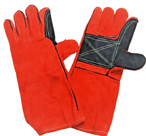 BBQ Leather <b>Gloves</b> <b>Cooking</b> Grill <b>Gloves</b> Heat Resistant Supplier Leather BBQ <b>Gloves</b> Heat Protection <b>Cooking</b> <b>Gloves</b> Outdoor Use - Product Image 6