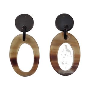 Fabricants de bijoux fantaisie : Boucles d'oreilles en corne de buffle au design unique, nouvelle forme, artisanat naturel - Product Image 3