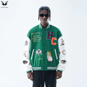 Unique Design Best Quality Trending Design Custom Hot Selling Genuine Material <b>Winter</b> At Low Price College Baseball Jacket - Product Image 2
