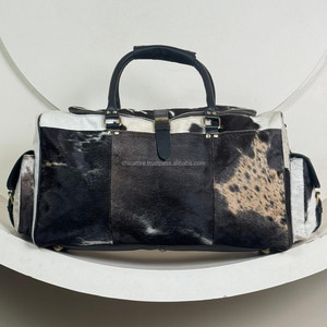 กระเป๋าดัฟเฟิลและกระเป๋าโท้ทหนังวัวแท้2ชิ้นสำหรับเดินทางและกระเป๋าสะพายไหล่แบบแฮนด์เมด - Product Image 5