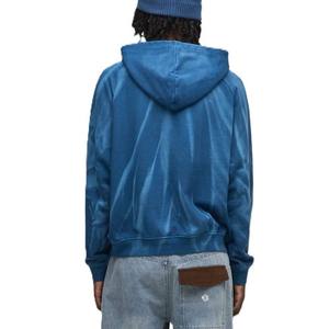 Sudadera con Capucha de Algodón Fleece para Hombre, Estilo Oversize, Streetwear, Manga Raglán, Servicio de Personalización de Marca - Product Image 2