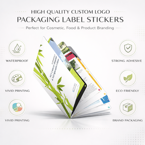 Etiqueta Adhesiva de Embalaje con Logotipo Personalizado de Alta Calidad |   Etiqueta Impermeable Impresa con Marca para Empaquetado de Cosméticos, Alimentos y Productos - Product Image 6