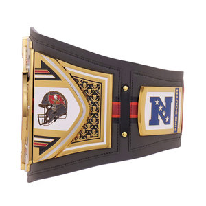 Ceinture de championnat sportive personnalisée en gros, en métal lourd, pour les fans de football, 50 pouces, sangle en cuir réglable, cadeau pour fans - Product Image 4