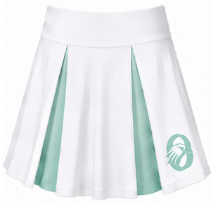 กระโปรงเชียร์ลีดเดอร์สีเขียวมิ้นท์ แบบจีบ สำหรับทีมกีฬา ชุดกีฬาสำหรับการแสดง ฝึกซ้อม และแข่งขัน - Product Image 1