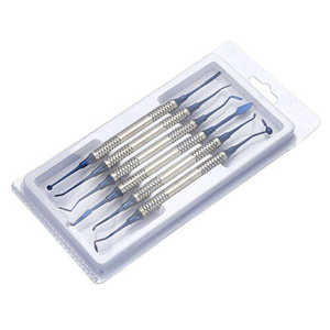 Spatules dentaires en acier inoxydable pour composite, instruments chirurgicaux manuels de réparation et de restauration, 6 pièces/ensemble A+ par Dentavex - Product Image 2