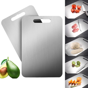 Tablas de Cortar de Acero Inoxidable para Cocina Moderna, Hogar y Hotel, 1.5 cm de Grosor, Antibacterianas, Aptas para Lavavajillas - Product Image 3