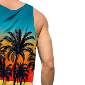 Camiseta sin Mangas Sublimada para Hombre, Totalmente Personalizada, Estilo Perfecto, Gran Venta, Precio Razonable, Diseños Únicos - Product Image 6