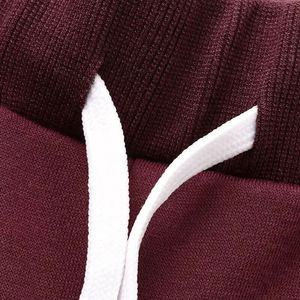 Cotton Fleece Fabric 280 to 340 GSM Breathable Material <b>Elastic</b> Waistband Drawstring Cuffed Ankle Custom Joggers Pants - Product Image 4