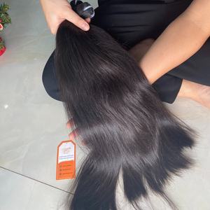 100% Extensions de cheveux Remy vietnamiennes brutes non transformées trame Double cheveux humains Texture droite toutes les couleurs pour le blanchiment - Product Image 5