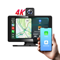Lecteur multimédia vidéo Android CarPlay universel 7 pouces sans fil avec écran tactile, montage sur tableau de bord, portable, 1 an de garantie, OEM/ODM