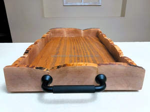 Saniya Artesanías Premium Hecho a mano Madera de Acacia Rectangular Bandeja para servir Comida anidada Pakka Mango Plato Bandeja para servir - Product Image 4