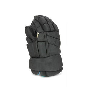 Professional Ice Hockey Gloves Black PU Material Durable <b>Hook</b> And Loop Closure Adult Size Solid Pattern - Product Image 2